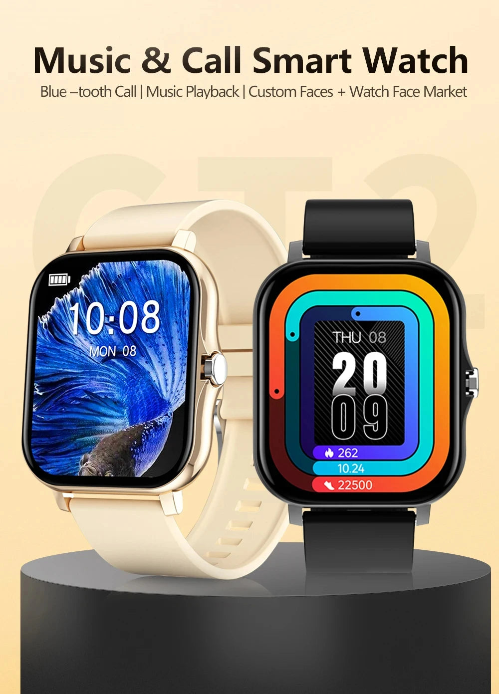 2025New mise à niveau montre intelligente pour hommes femmes 1.83 pouces écran tactile complet BT appel sport surveillance montre intelligente pour téléphone Android et IOS