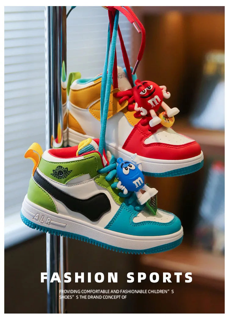 Nouveaux enfants chaussures décontractées quatre saisons enfants unique Sneaker canards mandarins basket-ball chaussures de sport garçons filles Sneaker conseil chaussures