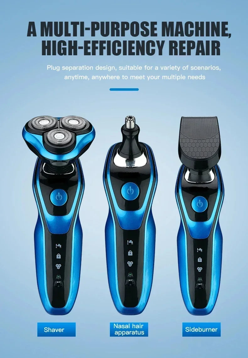 Xiaomi 5320s rasoir électrique 4D pour hommes tondeuse à cheveux électrique USB Rechargeable tondeuse à cheveux professionnelle coupe-cheveux humide sec