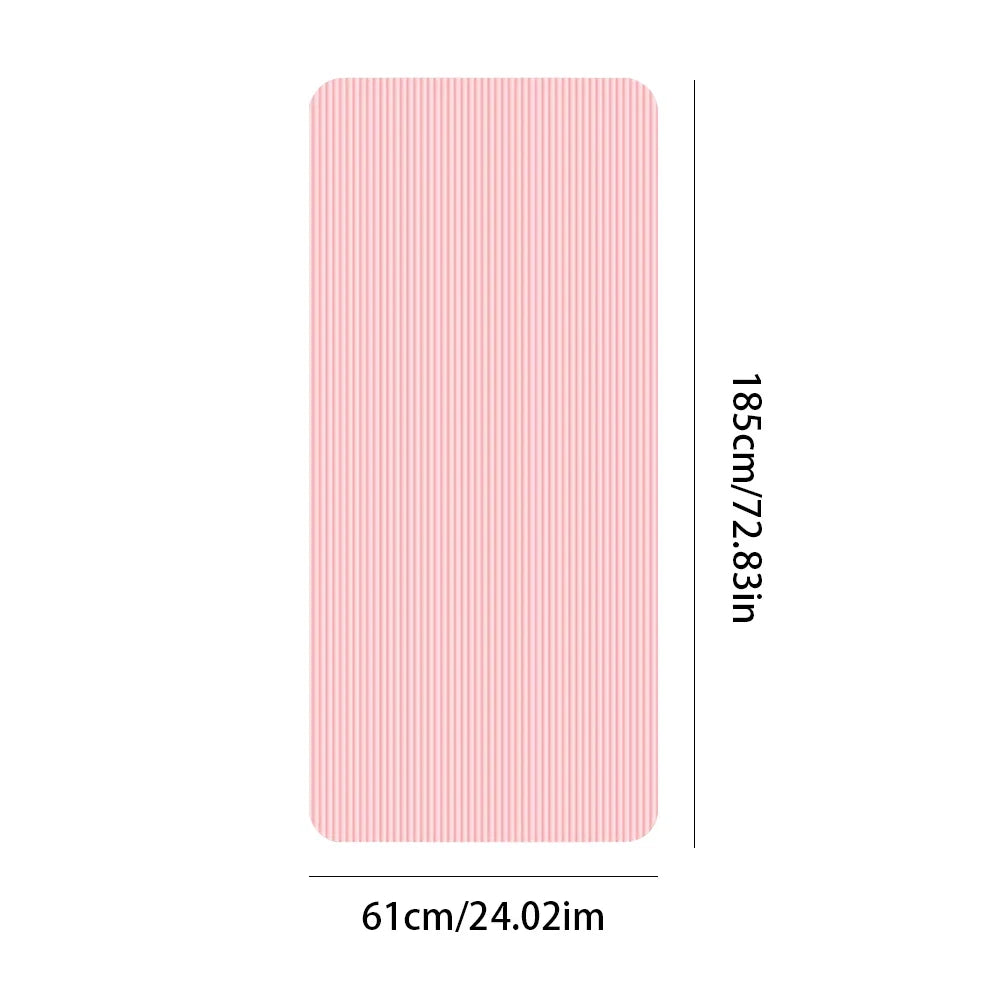 Tapis de Yoga antidérapant, épais, couleur unie, Fitness, entraînement multifonction pour la salle de sport à domicile