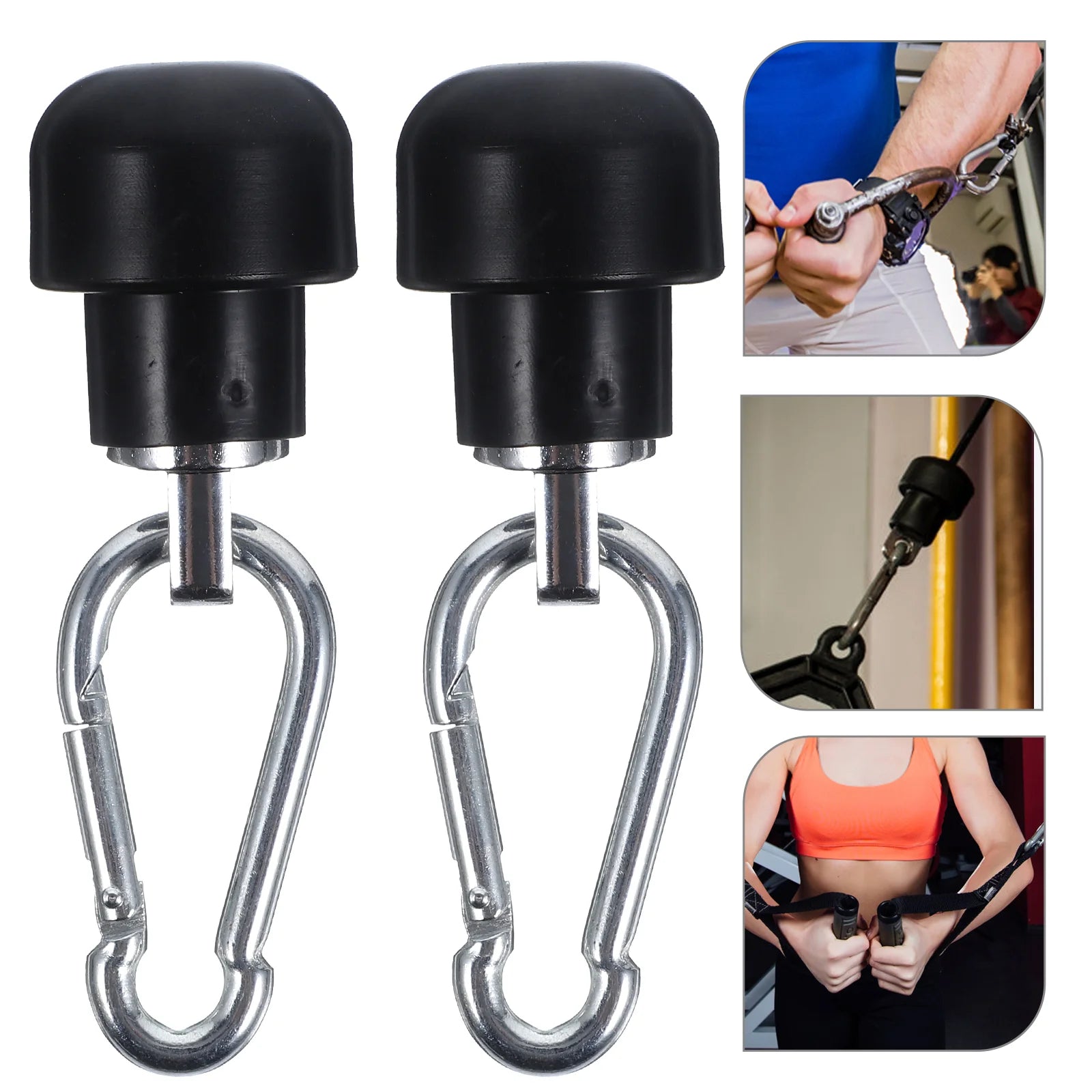 Adaptateur de verrouillage de Machine de gymnastique, accessoires d'équipement de Fitness, accessoires de corde de câble domestique pour le fer, 2 ensembles