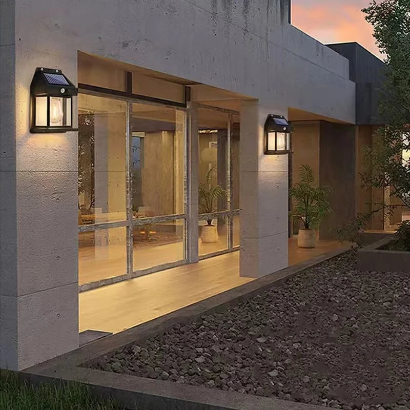Powerful outdoor solar garden lamp, solar-powered outdoor light, waterproof LED light, outdoor decoration