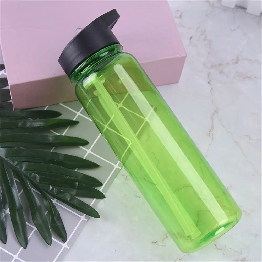 Bouteille d'Eau en Plastique Écologique pour Enfant, Gourde avec Paille, pour le dehors, la Randonnée, le Camping, l'École, sans BPA
