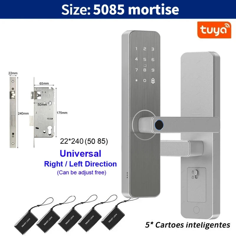 Serrure de porte intelligente pour maison et appartement, caméra d'Arabie Saoudite, WiFi