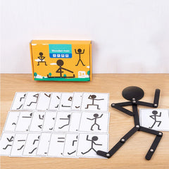 Jouets Montessori en bois pour enfants, puzzle éducatif d'apprentissage précoce, pose sportive, améliore les compétences pratiques, planche occupée, cadeaux