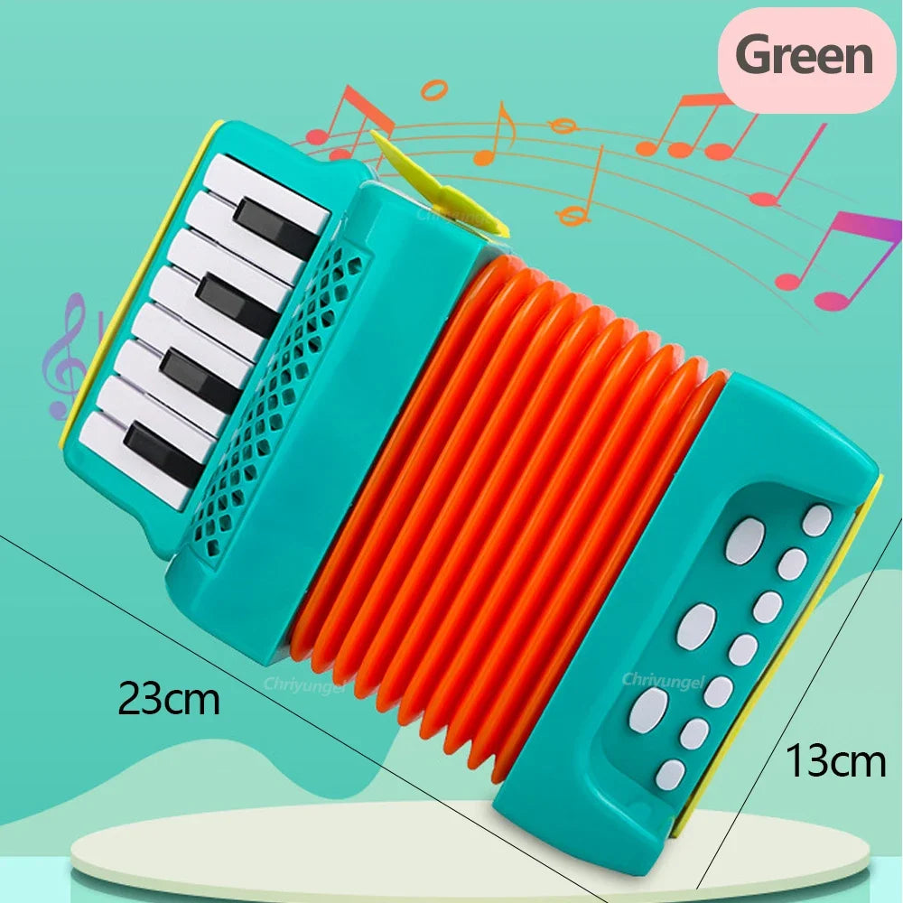 Jouet accordéon pour tout-petits, Instrument de musique, jouets éducatifs, cadeaux de développement d'intérêt musical pour enfants, garçons et filles