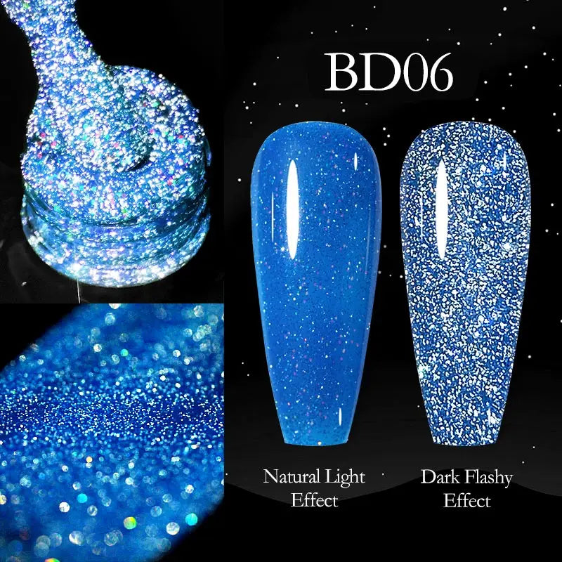 Venalisa vernis à ongles Gel à paillettes réfléchissantes couleur néon couverture complète Pigment Nail Art manucure tremper l'émail vernis Gel UV