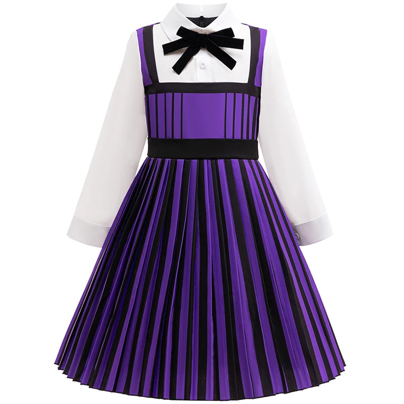 Robe de princesse pour filles, uniforme d'université élégant, costume de cosplay d'halloween pour filles de 4 à 12 ans, robe de bal de remise de diplôme, robes de fête pour filles