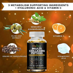 Supplément de peptide multi-collagène, prend en charge la santé cardiovasculaire, Digestive et Gut, promeut la santé des cheveux, de la peau et N64.