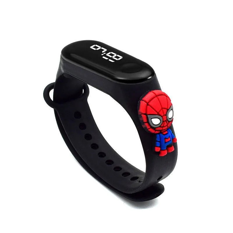 Dessin animé Marvel montre pour enfants montres de mode électronique affichage LED numérique montres étanche cadeau de vacances enfants montres