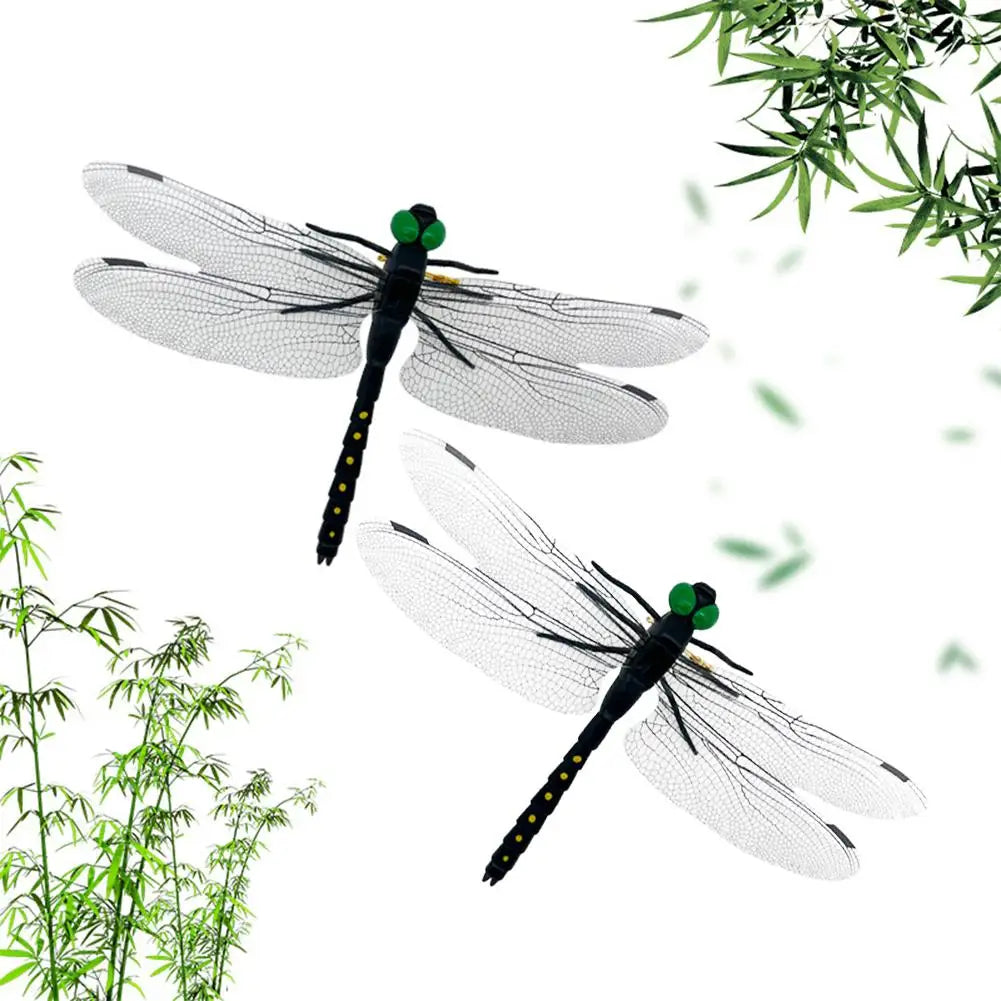 Simulation d'insecte libellule, modèle anti-moustiques, ornements suspendus d'extérieur, outil de répulsif pour jardin et ferme, 4 ou 10 pièces