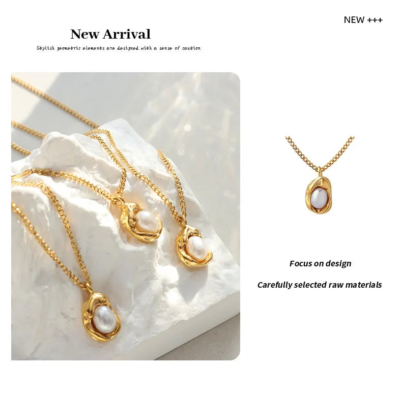 Collier pendentif en perles incrustées pour femmes, Design de luxe, chaîne cubaine en acier inoxydable, bijoux de mariage