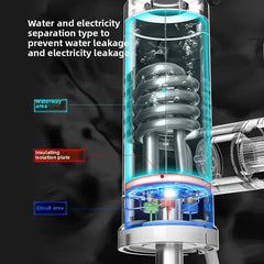Chauffe-eau électrique 220V, robinet de cuisine, chauffage instantané sans réservoir, mélangeur chauffant coulant, affichage numérique
