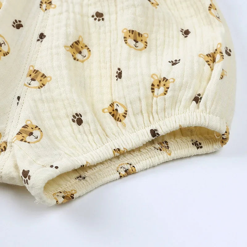 Short d'été en coton et lin pour bébé, vêtements de salon respirants pour enfants de 3 à 6 ans, pantalons coréens mignons en PP, pour garçons et filles, 2025