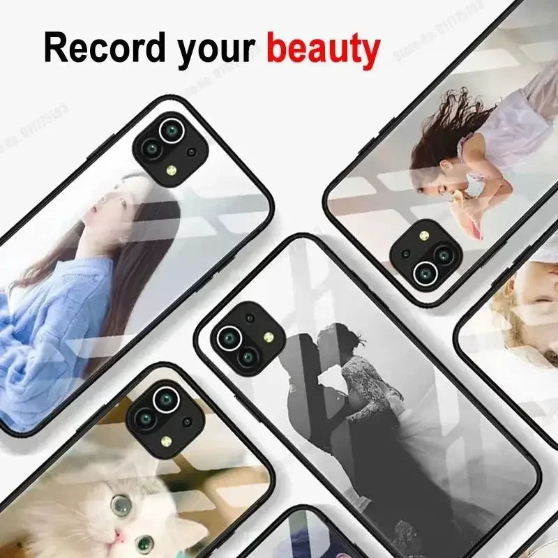 Custom image phone case, tempered glass back cover for OnePlus 13 12R 11 11R 10 Pro 10T 10R 9R 9 Pro, DIY