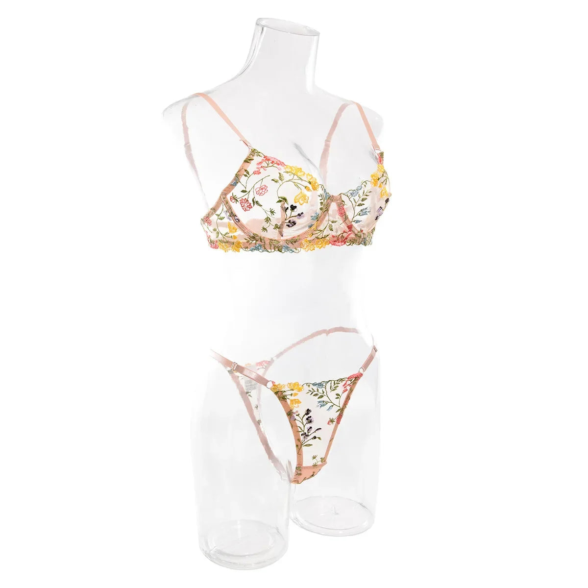 Ensemble de Lingerie érotique pour femmes, sous-vêtements féminins, Perspective Porno, vêtements de nuit en dentelle, ensemble de soutien-gorge Sexy pour culottes sexuelles
