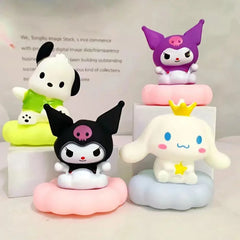 Anime Sanrio Hello Kitty Kuromi cannelle mélodie veilleuse brillant enfants jouet lampe de chevet Kawaii mignon enfants cadeau d'anniversaire