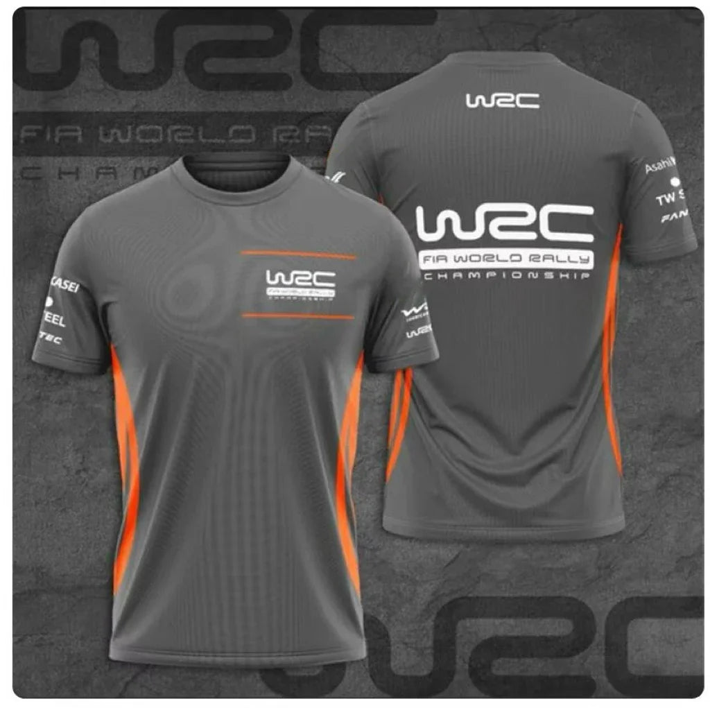 Chemise de rallye à col rond pour homme, WRC imbibé, chaud, sang, sportif, confortable, respirant, séchage rapide, voiture imbib