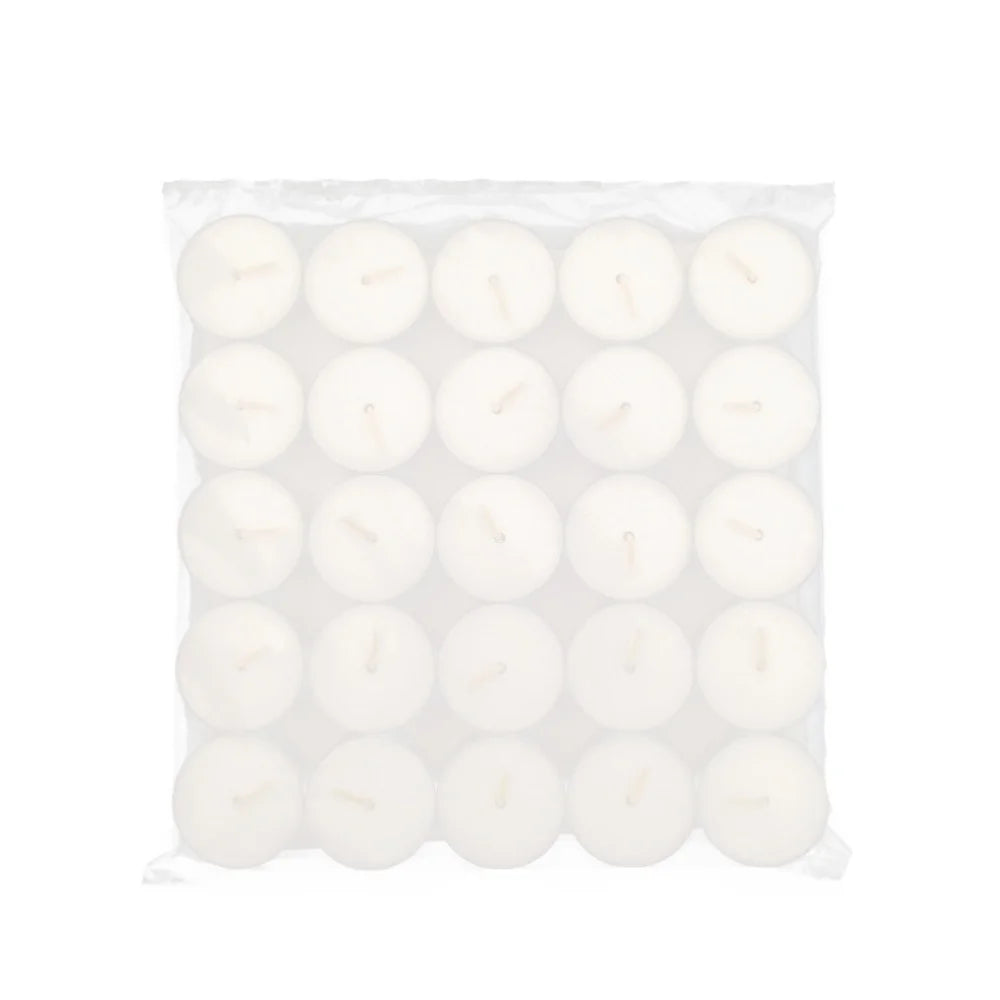 Bougies chauffe-plat en cire de paraffine naturelle, 50 pièces, bougies votives non parfumées sans fumée pour fête de mariage, noël, nouvel an