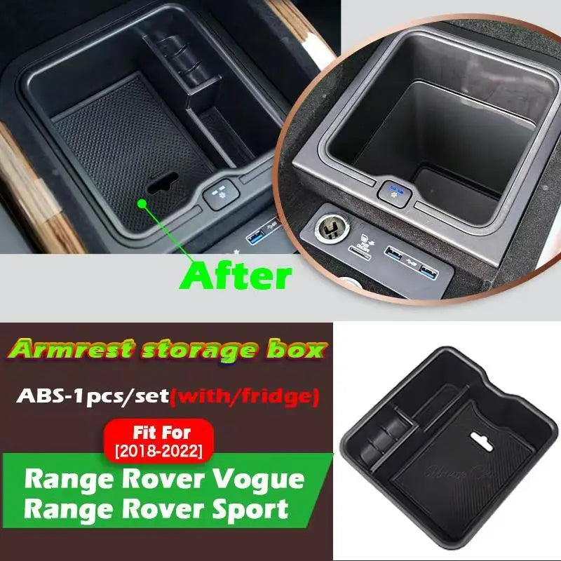 Range Rover-Boîte de rangement pour console centrale de sport, espace bien rangé, valeur d'accoudoir, fournitures de rangement