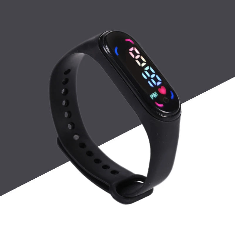Montres numériques LED pour enfants, montre-bracelet en silicone pour garçons et filles, horloge de sport étanche, luxe, nouveau