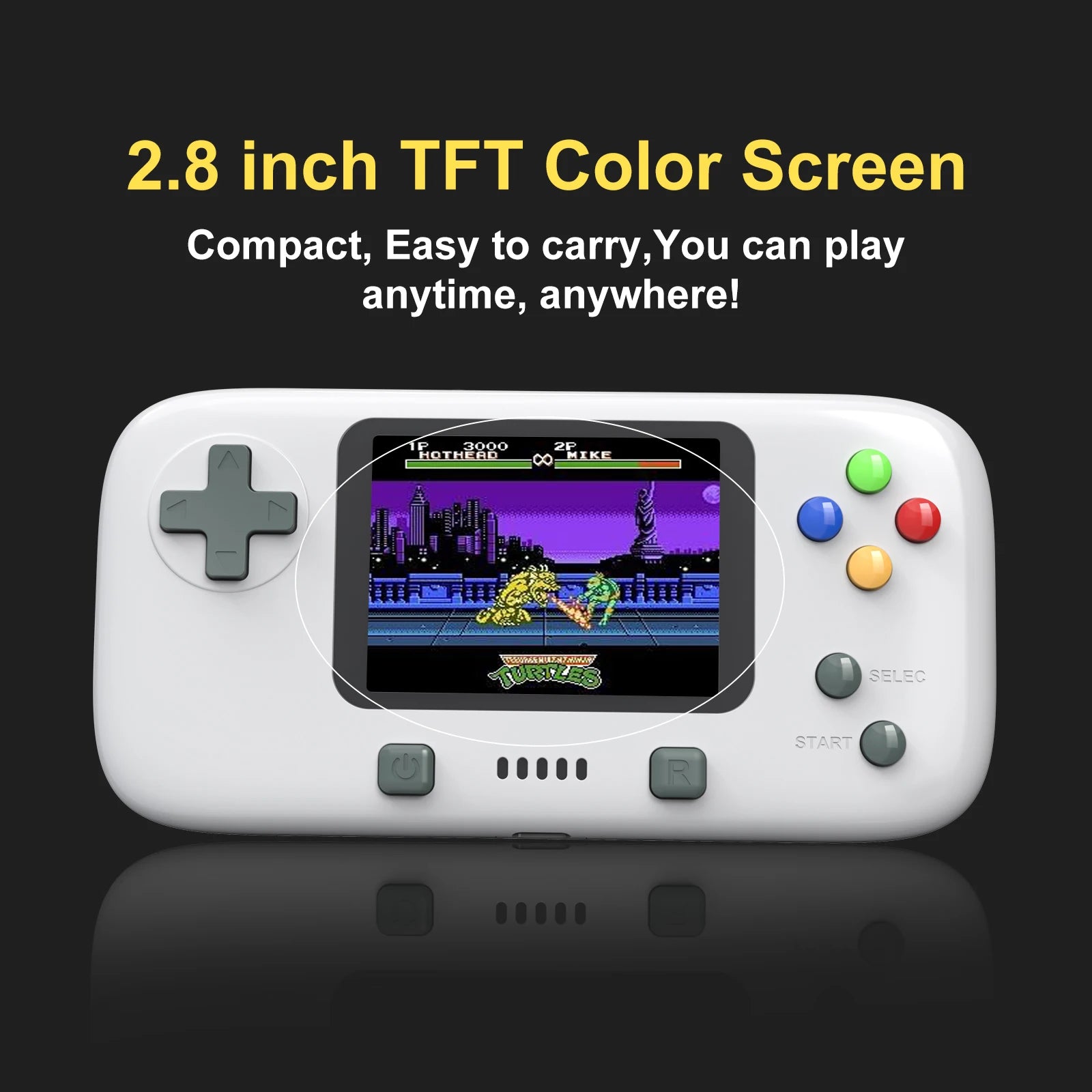 GAMINJA GC76 400 in 1 Classic Games Handheld Portable Game Console 2.8 inch Video Game Console Portable Game for Kids Gift