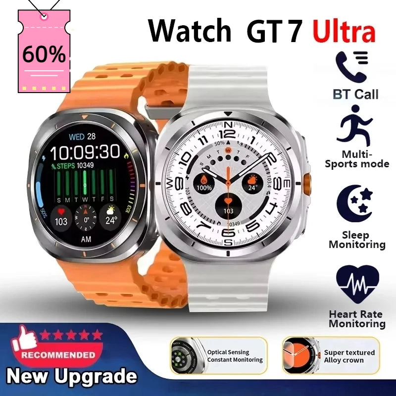 2025 nouvelle montre intelligente GT7 Ultra 1.52 pouces AMOLED HD affichage Bluetooth parlant sport Smartwatch hommes femmes montre cadeau