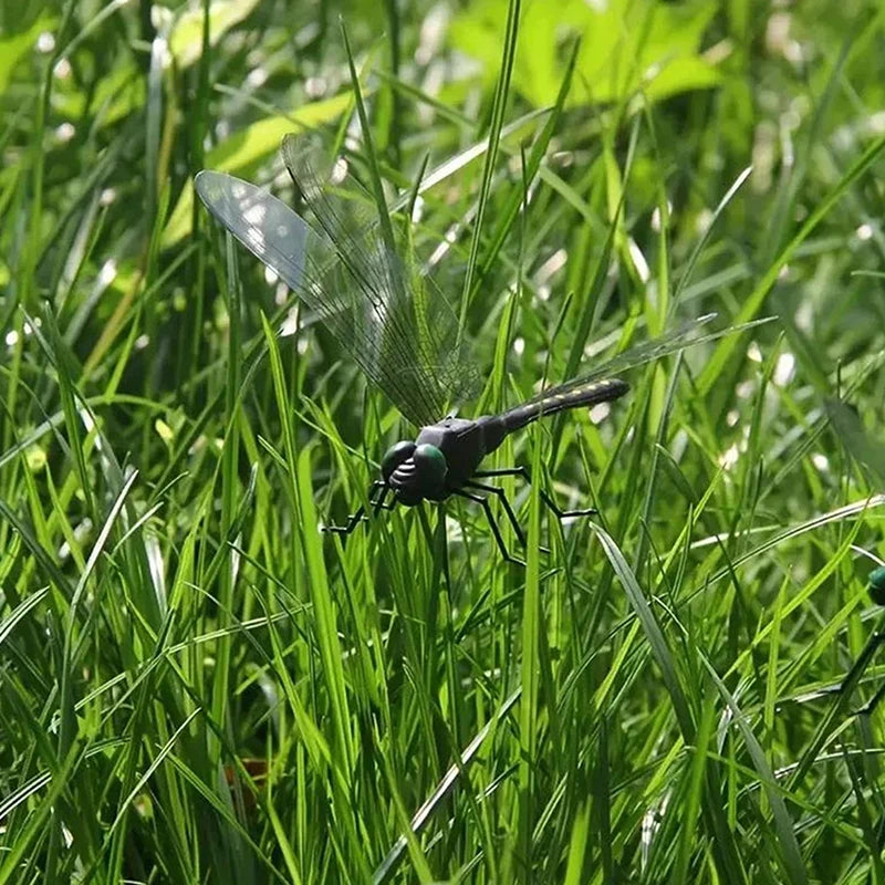 Outdoor Mosquito Repellent Simulation Stick, Dragonfly, Dragonfly Repellent Artifact, Dragonfly Stakes, Yard Plant, Lawn Decoration