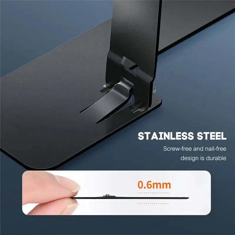 Support pour smartphone, béquille portable pour téléphone portable, support de téléphone pliable, béquille de téléphone en acier inoxydable, universel réglable