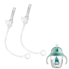 Accessoires d'alimentation pour bébé, ensemble de tasses d'eau et de paille pour enfants, accessoires de bouteille de boisson en Silicone polyvalents et durables
