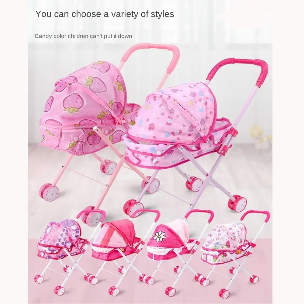 Poupées landau bébé poussette jouer jeu enfants maison accessoires meubles jouet semblant jouer jouet pour les tout-petits petites filles garçons enfants