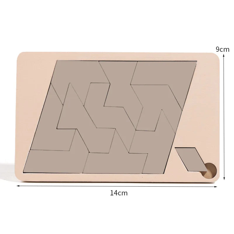 Planche en bois Puzzle enfants éducatif mathématiques Tangram Puzzles jeu jouets pour adultes enfants