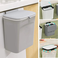Poubelle de compost de cuisine pour comptoir ou sous évier, petite poubelle de cuisine suspendue avec couvercle pour seau à compost intérieur montable