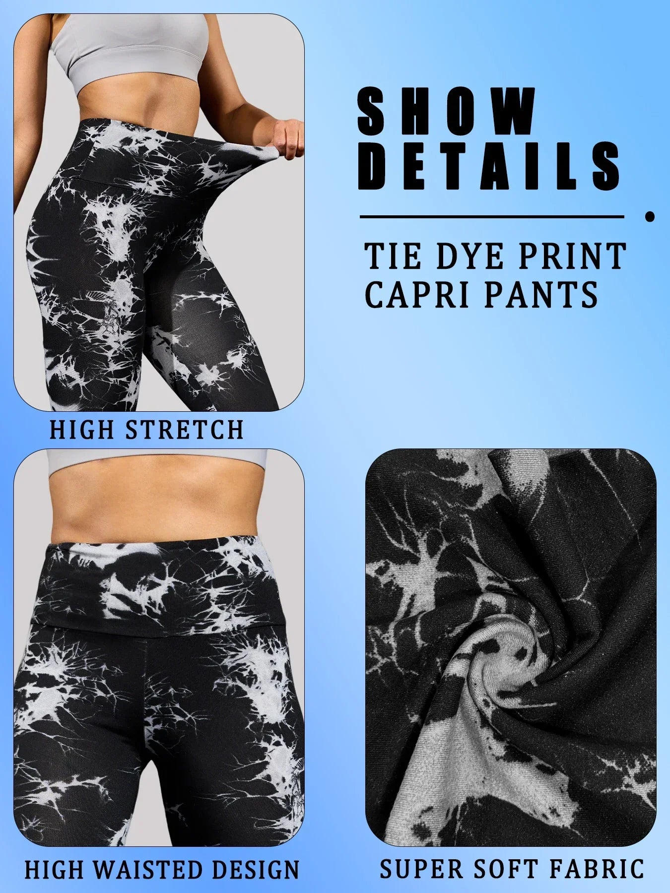 Leggings de teinture par nouage taille haute pour femmes, collants d'athlétisme, de Yoga, de course, de gymnastique, non transparents, Push Up, Fitness