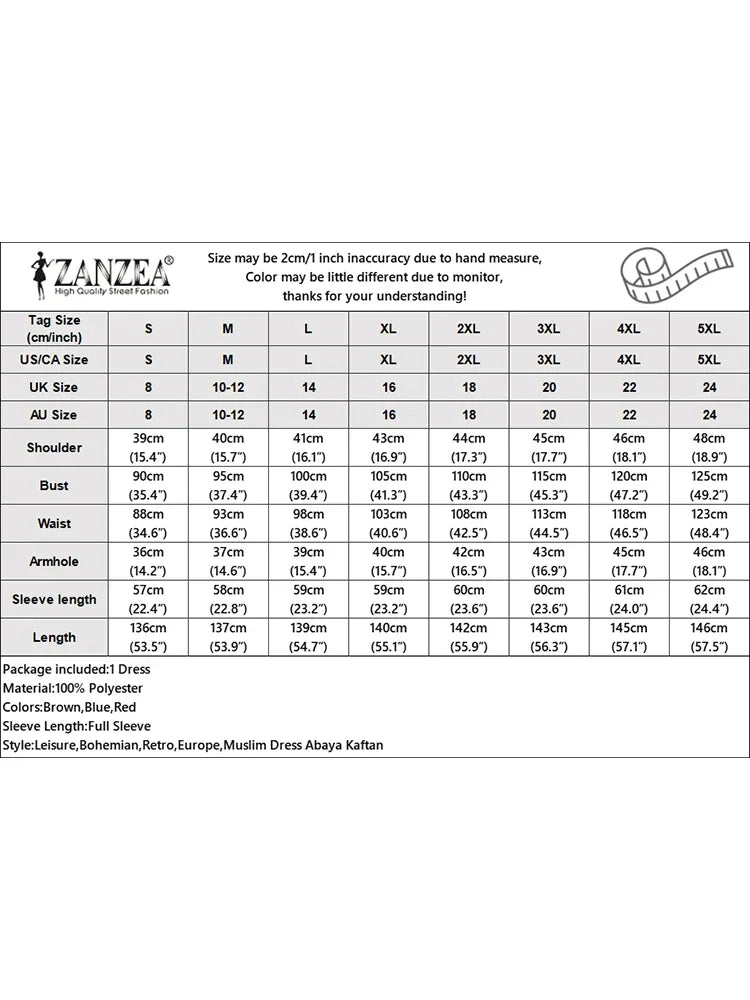 Muslim Hijab Dresses Abaya Eid Mubarek Long Dress 2025 ZANZEA Elegant Women's Long Sleeve Maxi Summer Dress Loose Kaftan Dresses