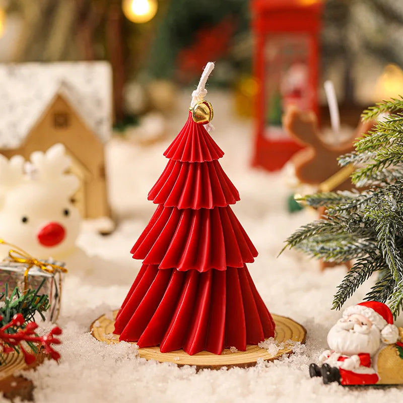 Nouvelle bougie en forme d'arbre de noël bougie d'aromathérapie bougies parfumées de noël bougies faites à la main cadeau décor à la maison vela navidad candele