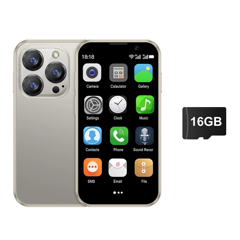 SERVO-Mini Smartphone 16SE, 16 Go, Android 9.0, Wifi, Touristes, EpiStandby Play, PR3 G, WCDMA, Petit Téléphone Portable Intelligent de 3.0 Pouces, Nouvelle Version