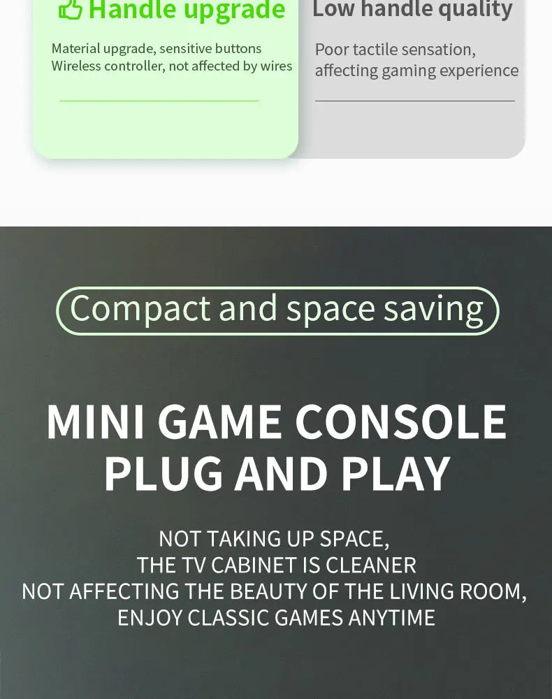 Coopreme Y7 Super TV Game Box HD sortie Joystick double contrôleur combat maison X7 Console de jeu PSP 10000 + de jeu