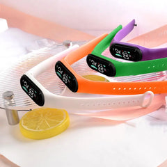 Montre de sport électronique pour enfants, étanche, grand écran de police, affichage LED, Shoous, date automatique, calendrier complet, montre numérique