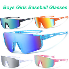 Enfants Baseball lunettes de soleil Sport cyclisme lunettes âge 1-8 enfants en plein air vtt vélo vélo lunettes garçons filles UV400 lunettes