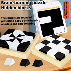 Blocs de construction éducatifs cachés, jouets puzzle, pensée spatiale, formation des capacités d'imagination, jeu interactif parent-enfant