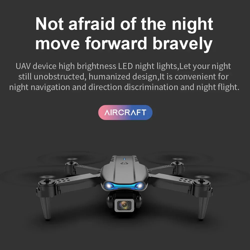 Drone professionnel HD E99Pro 4k double WIFI fpv quadrirotor avion avec évitement d'obstacles pour caméra de Drone de photographie aérienne