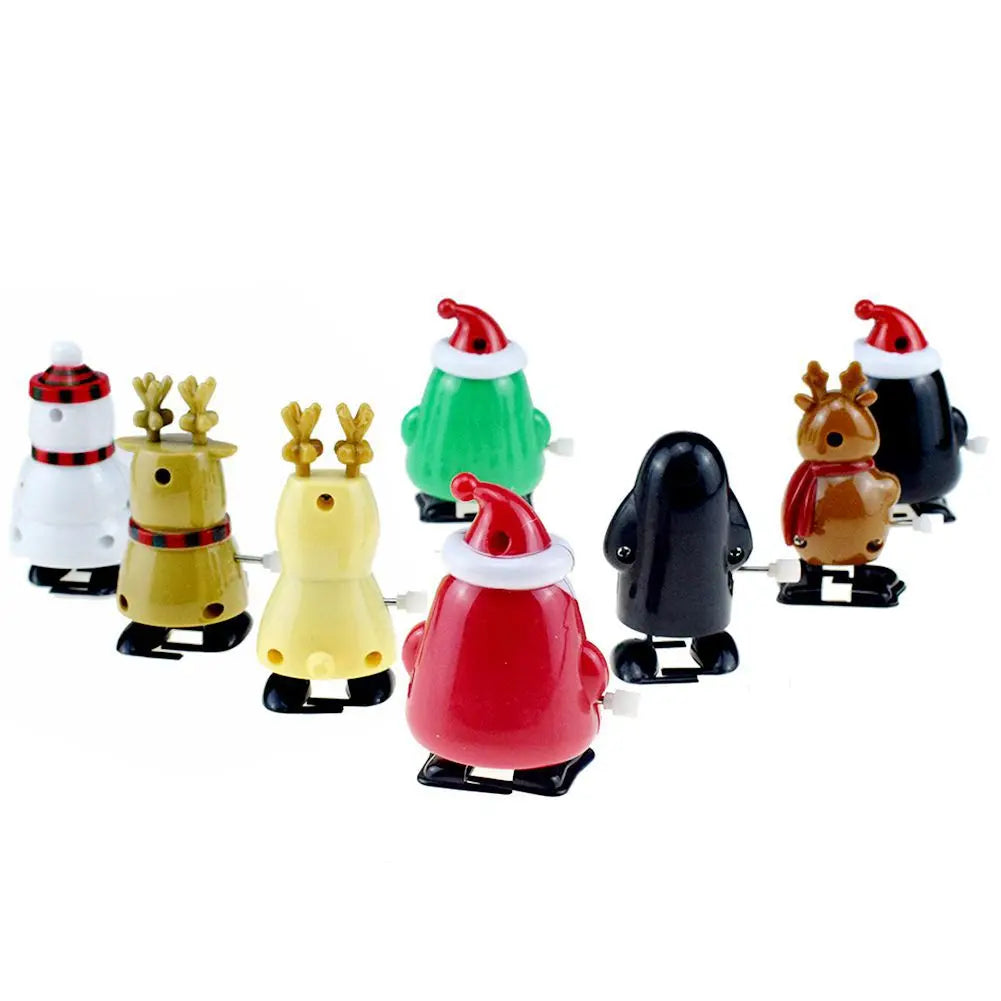 Jouets d'ornement de Noël pour enfants, père Noël sautant, wapiti, bonhomme de neige, fournitures de fête de la maternelle, cadeaux du Nouvel An