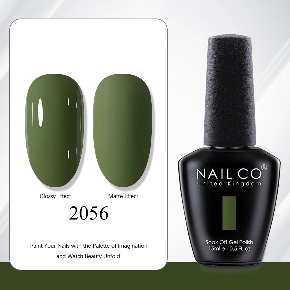 NAILCO 15ml Vernis à ongles Gel Vernis Semi Permanent UV Gel Vernis manucure Vernis Nail Art Nude Gel Poliish