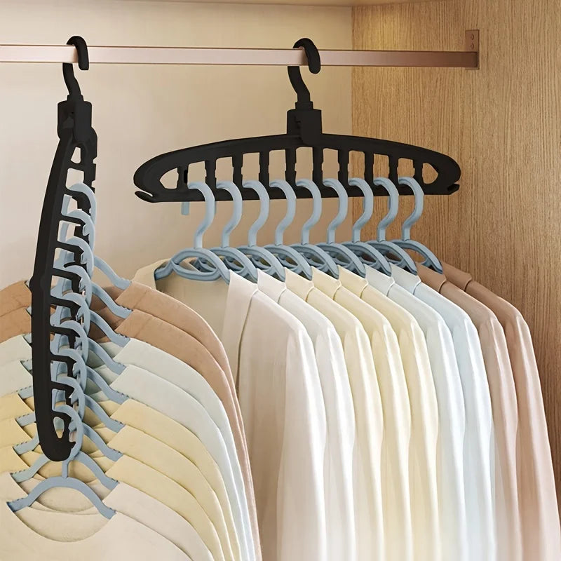 Cintre pliant multi-trous, support de rangement antidérapant, gain de place, organisateurs pour garde-robe, jean, pantalon, écharpe