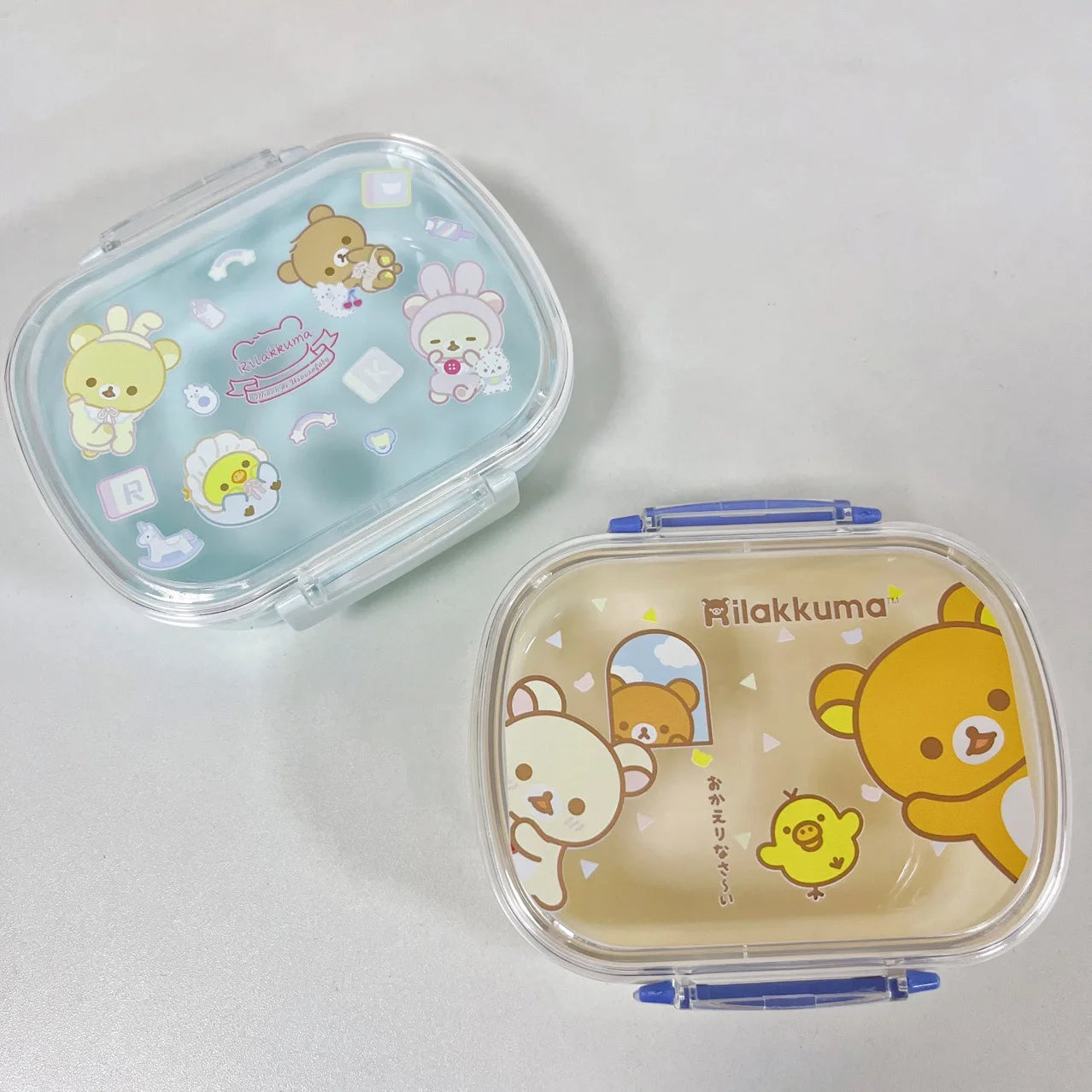 Rilakkumas Bento boîte à déjeuner enfants école mignon Relax ours conteneurs de stockage des aliments femmes bureau pique-nique fruits bac à légumes étuis cadeau nouveau
