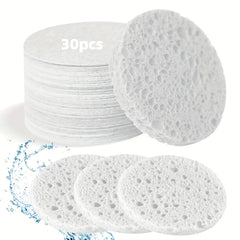 30 éponges cosmétiques naturelles pour Spa, sans alcool, feuilles nettoyantes et exfoliantes pour le visage sans parfum, éponges de beauté