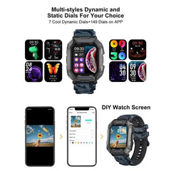 Montre intelligente étanche IP68 Iko pour hommes, horloge intelligente de natation, sports de plein air, suivi de la condition physique, moniteur de santé, montre intelligente pour Android, IOS