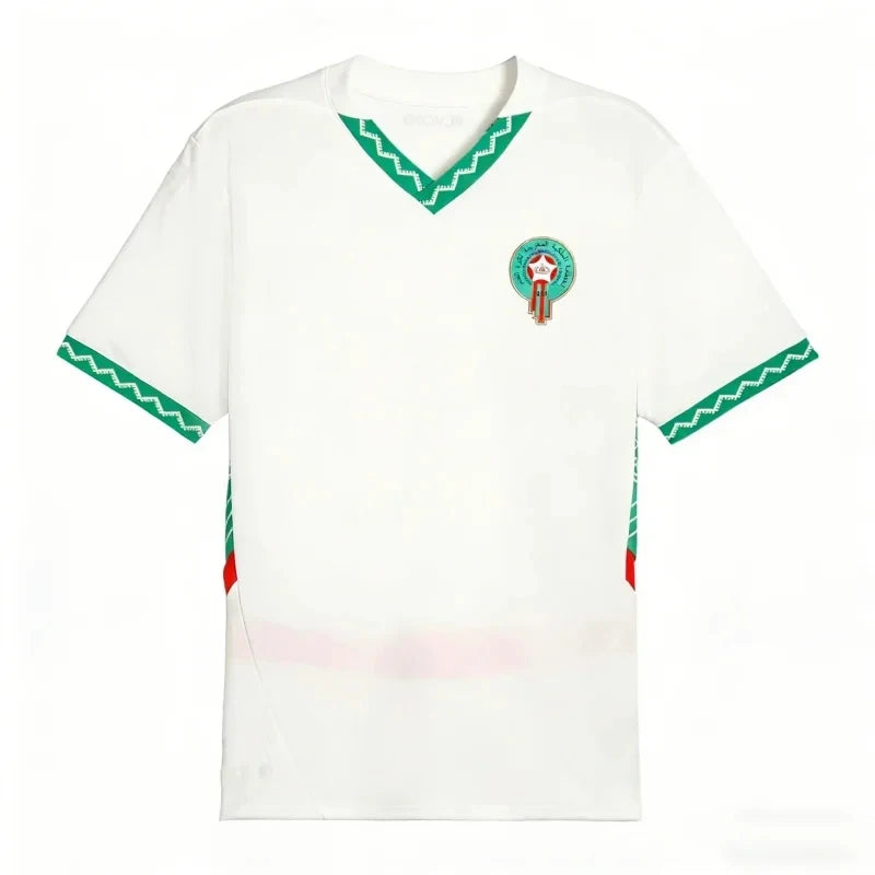 Maillot de football domicile 2026 drapeau marocain pour supporters, imprimé 3D, à manches courtes, t-shirt de sport pour enfants, séchage rapide, entraînement