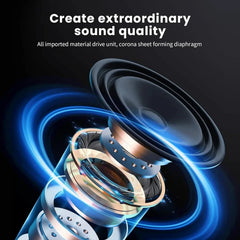 Casque sans fil Bluetooth casque sur l'oreille Hifi stéréo véritable sport écouteurs TF AUX lecteur de musique avec micro HD